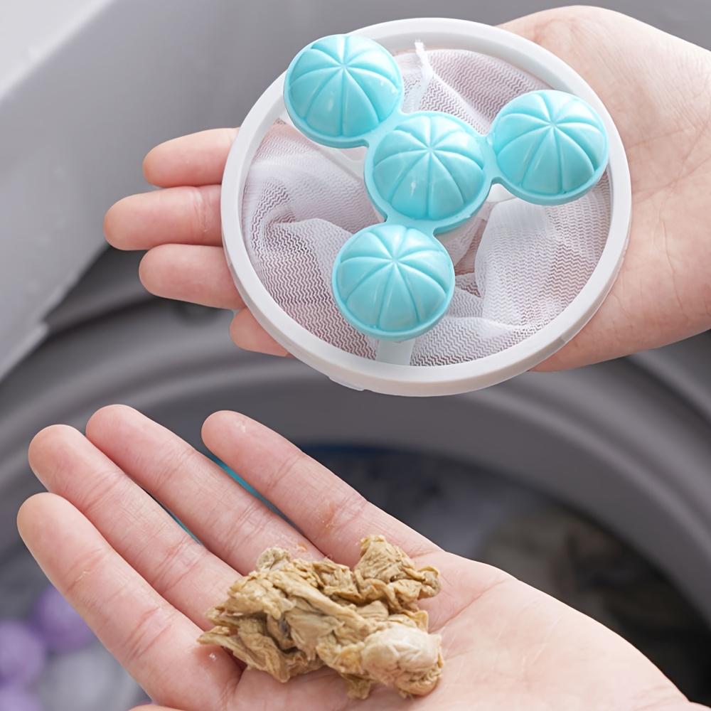4pcs Random Color Lint Balls | Washer-Safe, Non-Electric, Clothes Cleaning Filter Balls for De-Linting and Cleaning Laundry
