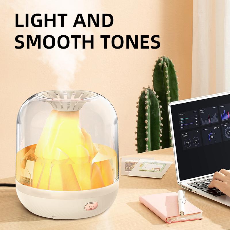 Wiederaufladbarer Vulkan-Luftbefeuchter, Wasserversorgung mit großer Kapazität, intelligenter Sprüh-Mini-Luftbefeuchter, Aromatherapie-Kühlnebel-Hersteller