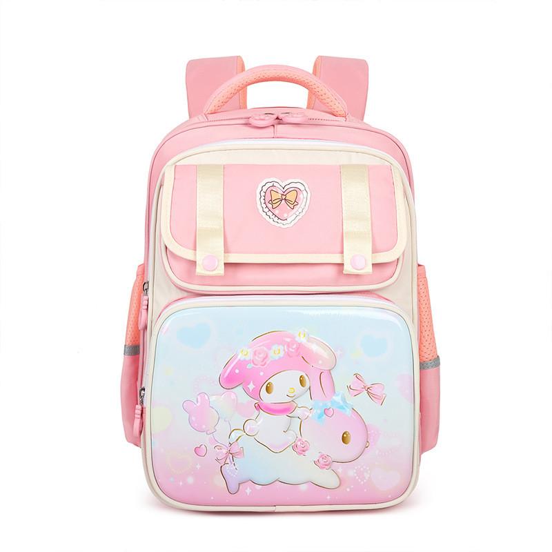

Cartoon Design Playful Kids Backpack Large Volume Lightweight For Use School розовый