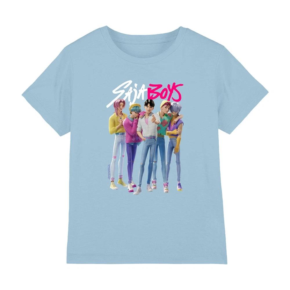 Kpop Demon Hunters - Saja Boys Boy Band Kids T-shirt, Light Blue 160