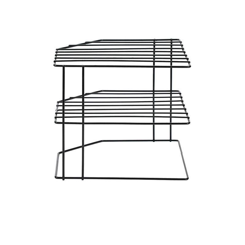 3 Layers Dish Drying Rack Kitchen Organizer Corner Shelf Pot Non Punching Storage Table Rack Under Sink Storage Rack