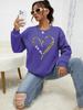 Felpa da Donna con Stampa Leopardata Wild Heart, Pullover con Fodera in Pelliccia da Strada, Abbigliamento Hipster, Girocollo Versatile, Tuta