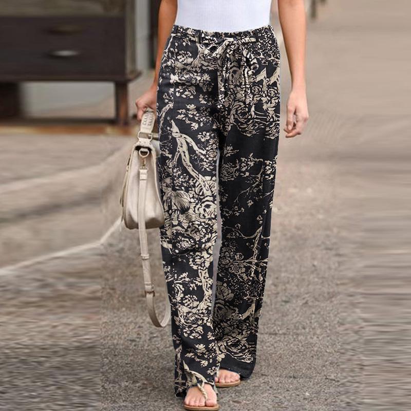 Buy Womens Pants Ladies Vintage Print 