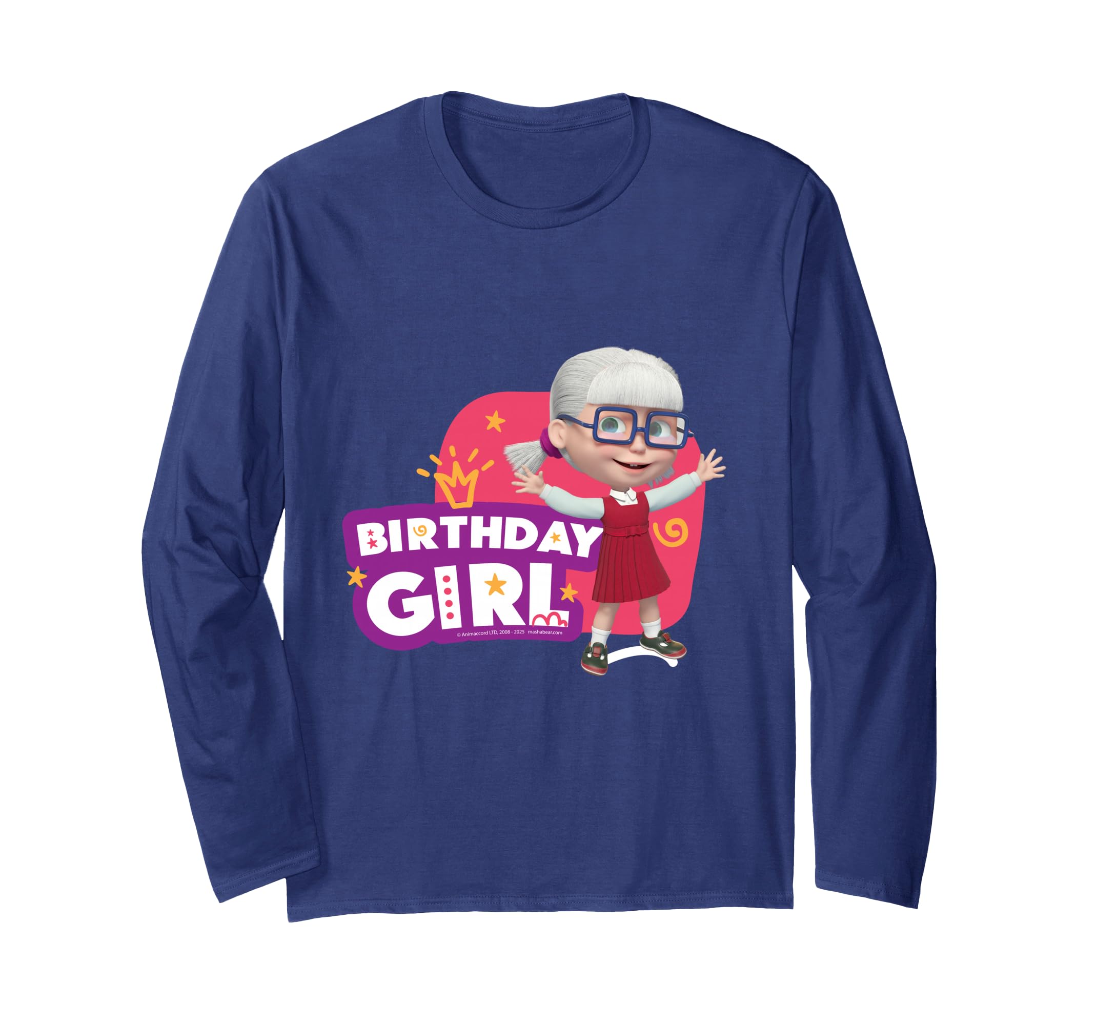 Birthday Girl Friends. Long-Sleeve T-Shirt чёрный