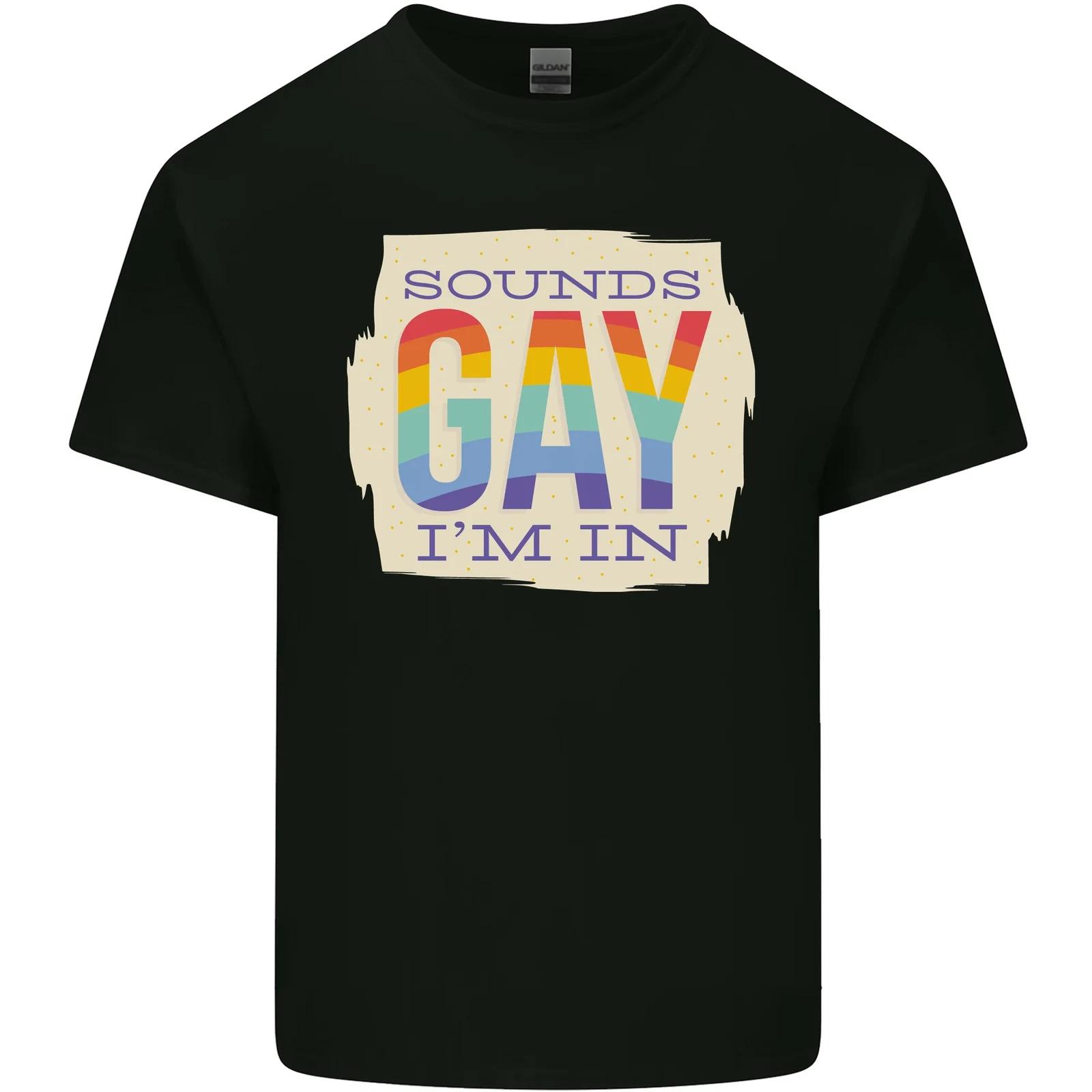 

Sounds Gay Im In Funny LGBT Gay Pride Day Kids T-Shirt Childrens 2XL