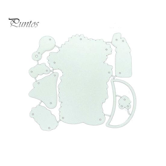 Cute Bear Metal Cutting Dies DIY Scrapbook Emboss Paper Card Album Craft Stencil
