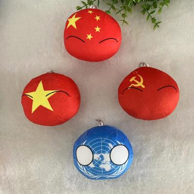 Christmas Gifts  Country Ball Plushies 10Cm Polandball Pendant Country Flag Balls Countryball Stuffed Doll