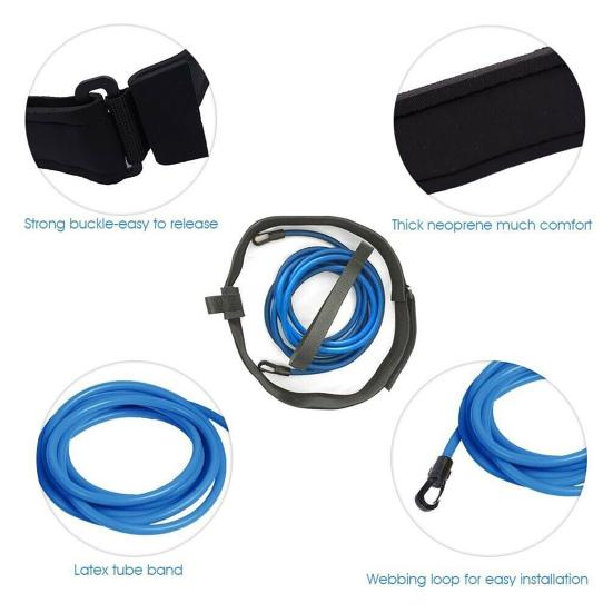 Load Bearing Speed Improve Swimming Resistance Trainer Neoprene Adjustable Swim Training Resistance Belt