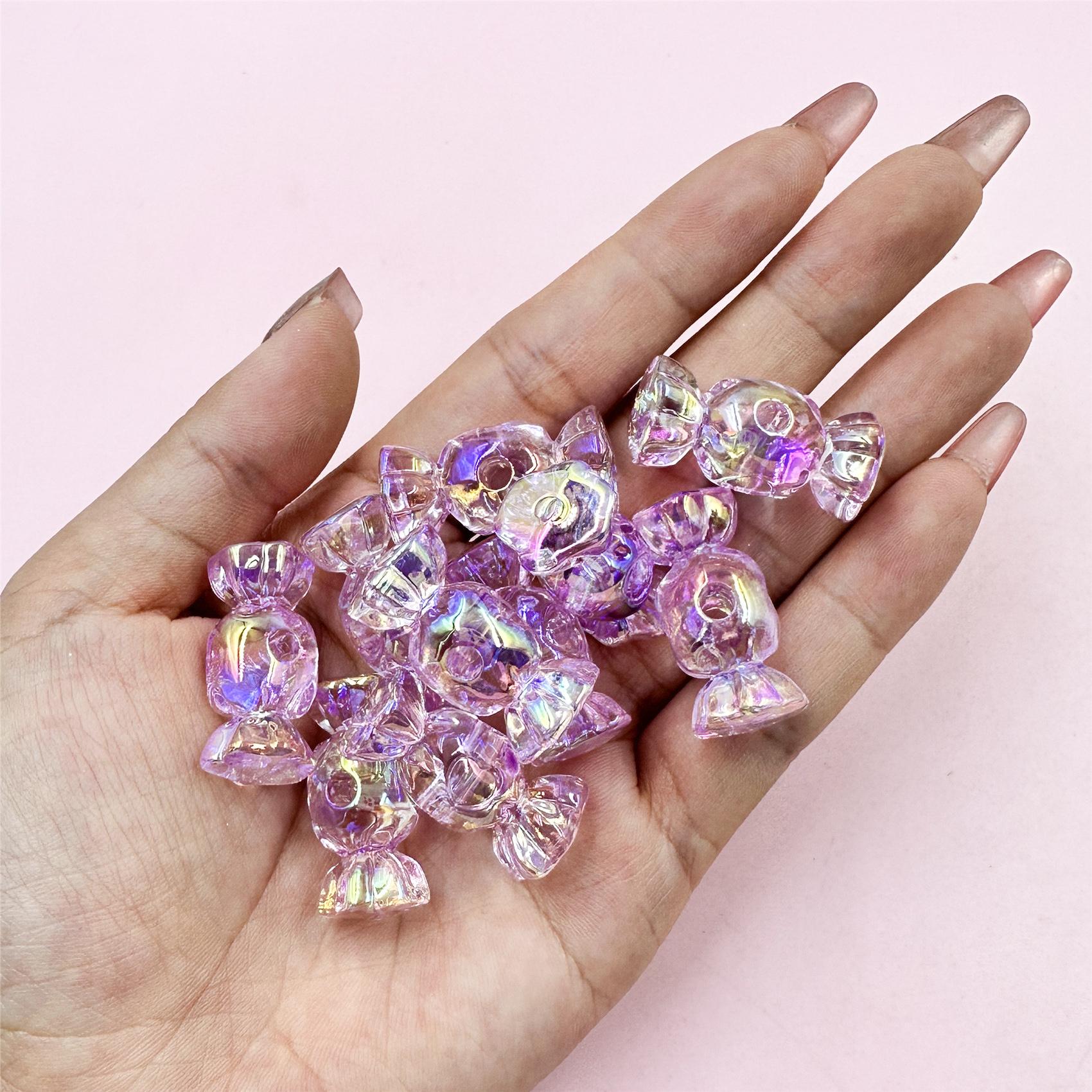 

Желейный цвет 10 шт. для изготовления браслетов, сережек, акриловые украшения своими руками, аксессуары, россыпь, конфеты 12,5*29,1 мм, аксессуары фиолетовый