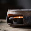 Ceramic Tea Stove Warmer Set - Natural Calming Effect Scents Diffuser with Tealight Holder for Meditation