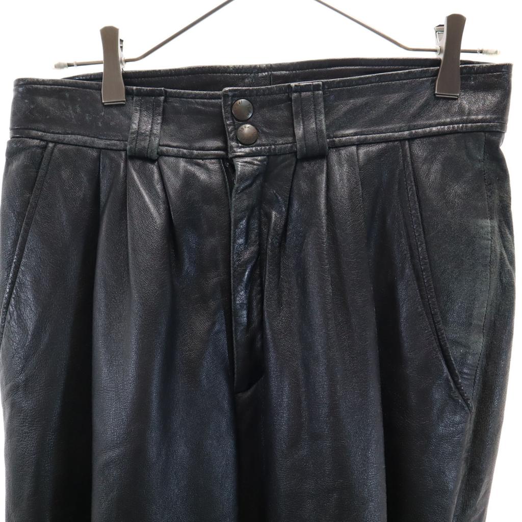 BEBE SPORT 80s 90s Made In USA Old Genuine Leather Leather Pants W30 Women Used