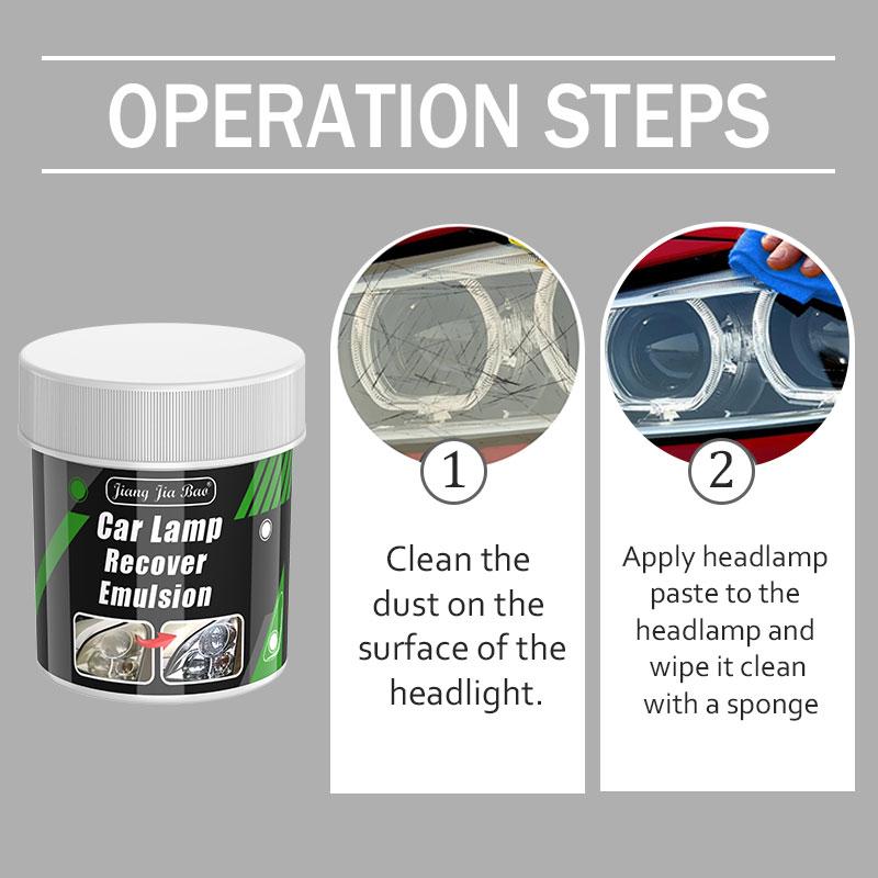 Car Headlight Restoration Polishing Kits Headlamp Scratch Remover Repair Cleaning Paste Remove Oxidation Headlight Polish Liquid