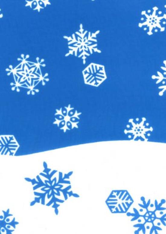 Tenugui Hand Cotton Made in Japan Snow Niwa-zome (Japanese Towel) - Chu-sen (Dyed) - 100% - -