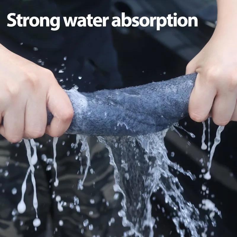 Car Wash Microfiber Towel 30x30cm Car Cleaning Drying Cloth Extra Large Washing Towels Rags for Car Detailing Care 1/2/3pcs