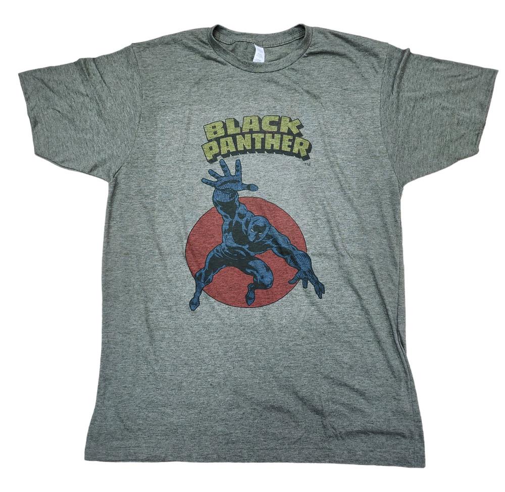 Marvel Mens The Black Panther MILITARY GREEN T Shirt Cotton  Super Hero Unisex T-Shirt L