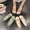 Fashion Women Shoes 2025 Summer New Mesh Hollow Vintage Lightweight Casual Shoes Women Flats Comfort Non Slip Soft Sole Mothers Shoes