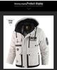 Men's Thickened Waterproof Hooded Cotton Coat - Outdoor Winter Warm, Plus Size Jacket