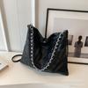 2025 New Shoulder Chain Handbag Solid Color Messenger Big Bag Large Capacity Fashion Trendy Women's Bag Autumn New