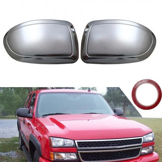 For 1999-2003 2004 2005 2006 Chevy Silverado GMC Sierra Chrome Mirror COVERS CAP