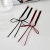 Y2K Bowknot Pendant Choker Jewelry Adjustable Chain Choker Velevet Rope Necklace