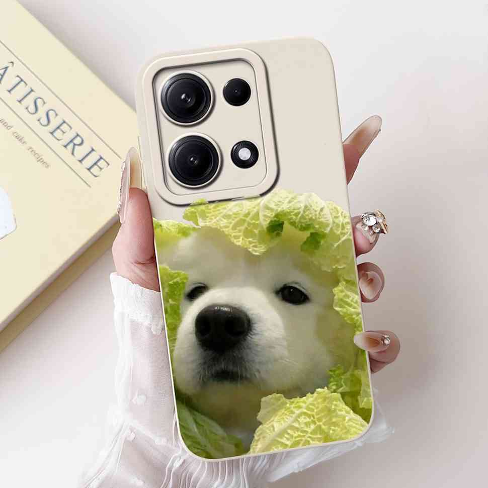 Simple Silicone Case For Redmi Note14s 4G Capa Lovely Panda Rabbit Shockproof Back Cover For Xiaomi Redmi Note 14S Phone Shell