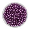 Perla Imitazione ABS, Perla Rotonda Monocromatica con Foro, Bracciale Collana Perline Fatti a Mano, Accessori Gioielli Fai da Te