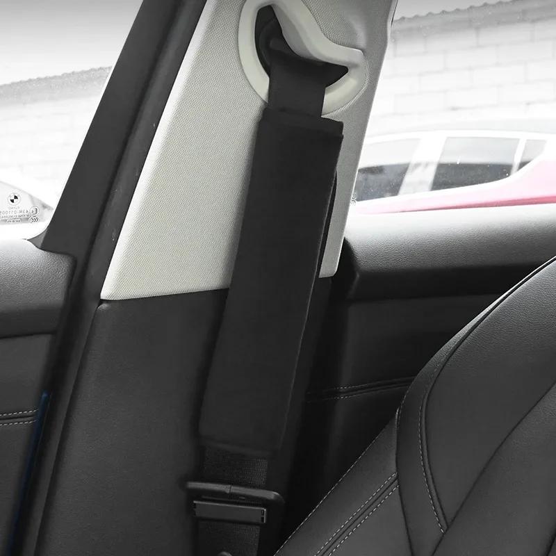 Soft Plush Car Seat Belt Cover Shoulder Pad Winter Comfortable Driving Universal Automobiles Seatbelt Shoulder Seat Cover