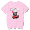 2018 New Short-sleeved Men's Summer Boxing Cat T-shirt Women Trendy  Harajuku Student Pure Cotton Loose Tide