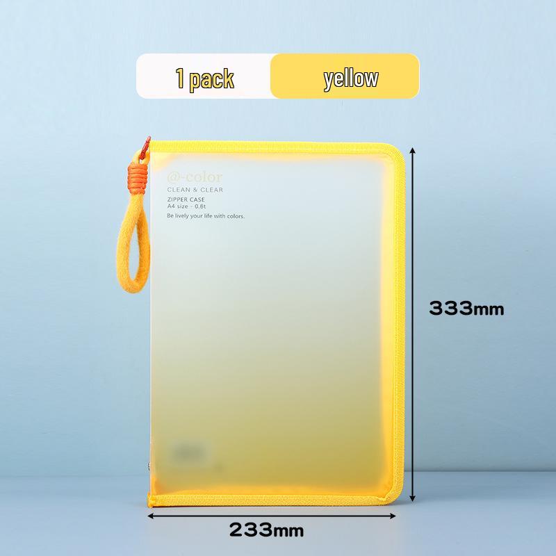 

Прозрачная сумка-папка формата А4 на молнии, водонепроницаемая и прочная для студентов