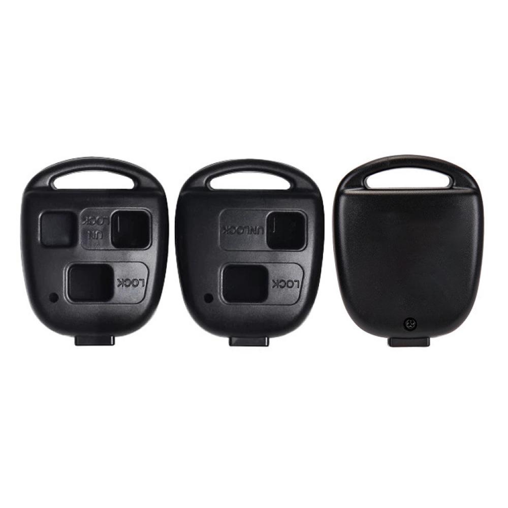 Car Remote Key Shell Case For Toyota Lexus Prado 2 3 Button Replacement Fob Cover Durable Abs Plastic Parts Repair Tool