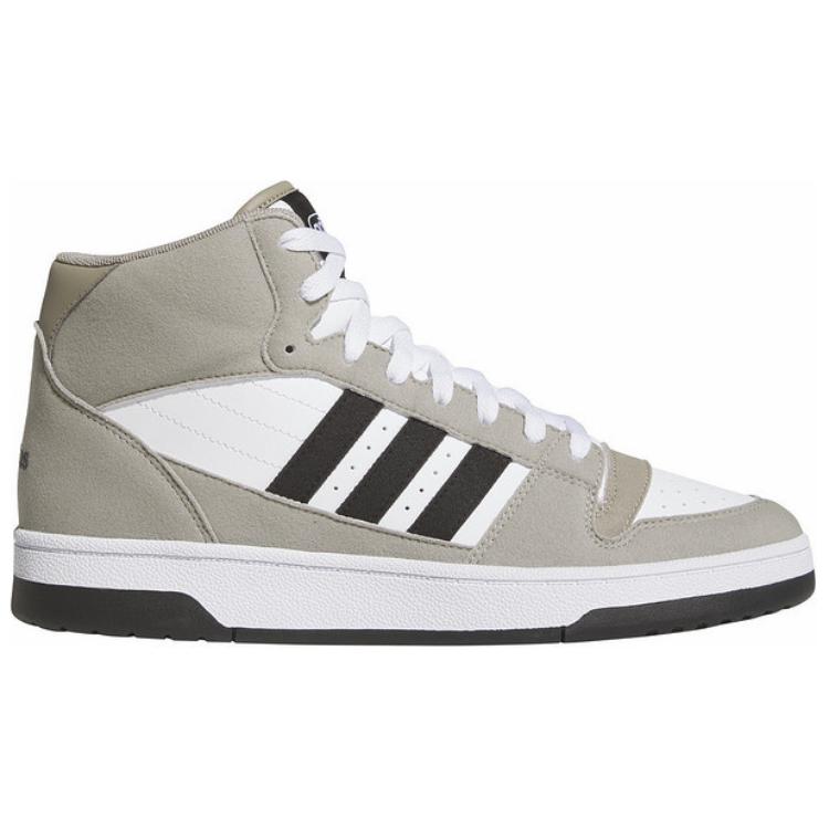 Adidas Break Start Comfortable Thin Sole Non-Slip Wear-Resistant Mid-Top Skate Shoes Unisex Sneakers Gray White Black JI3406
