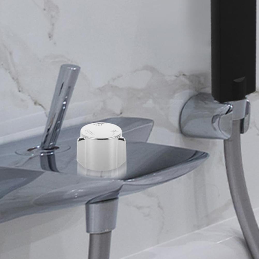 2x Zinc Alloy Shower Handle Replacement with Three Level Water Flow Adjustment Wheel for Mixing Valve Bathroom