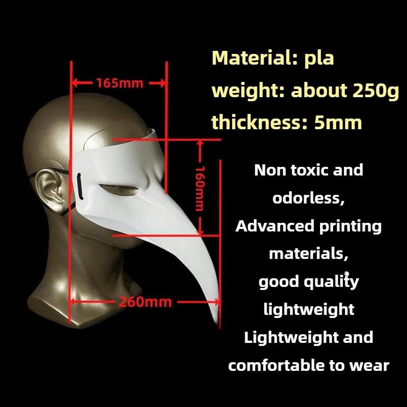 Fondazione SCP SCP-049-J Il Compagno Peste Maschera Dottore Schnabel Maschera Facciale Mascherata Halloween Cosplay