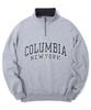 COLUMBIA UNIVERSITY 90S Arch Logo Fleece Half Zu Sweatshirts M Gray