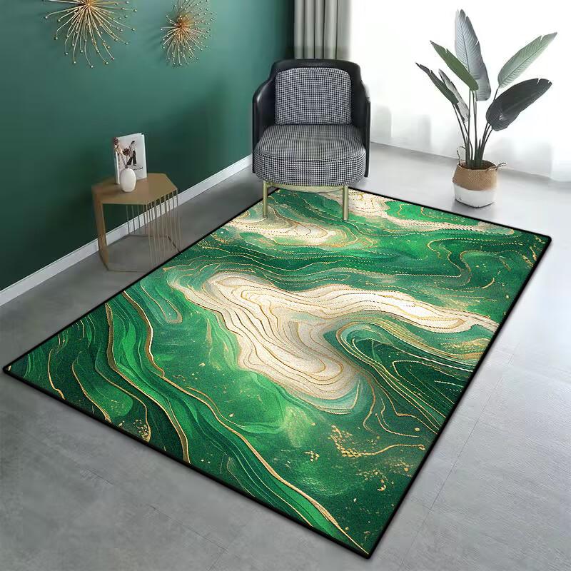 Modern Luxury Large Living Room Soft Foldable Carpet Antiskid Room Decor Aesthetic Bedroom Rugs Easy Cleaning Dressing Table Mat