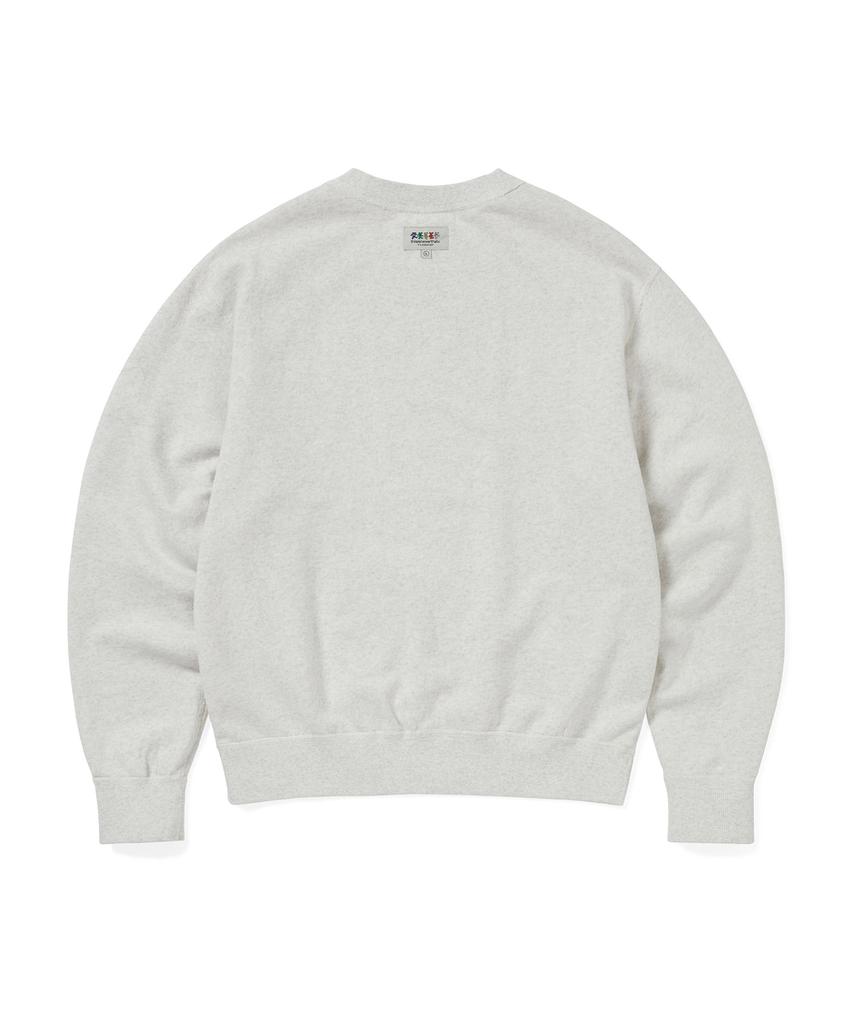 THISISNEVERTHAT Gd Iconography Reversible Crewneck Heather Gray