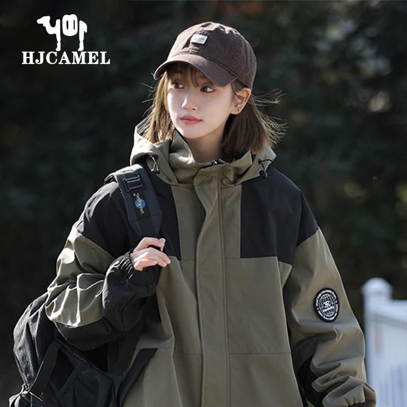 

Camel HJCAMEL Unisex 2025 Windproof & Waterproof Outdoor Mountaineering Jacket XL чёрный