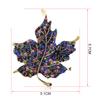 Colorful Crystal Stone Maple Leaf Cute Bee Brooch Pin Gift for Ladies Dress Scarf