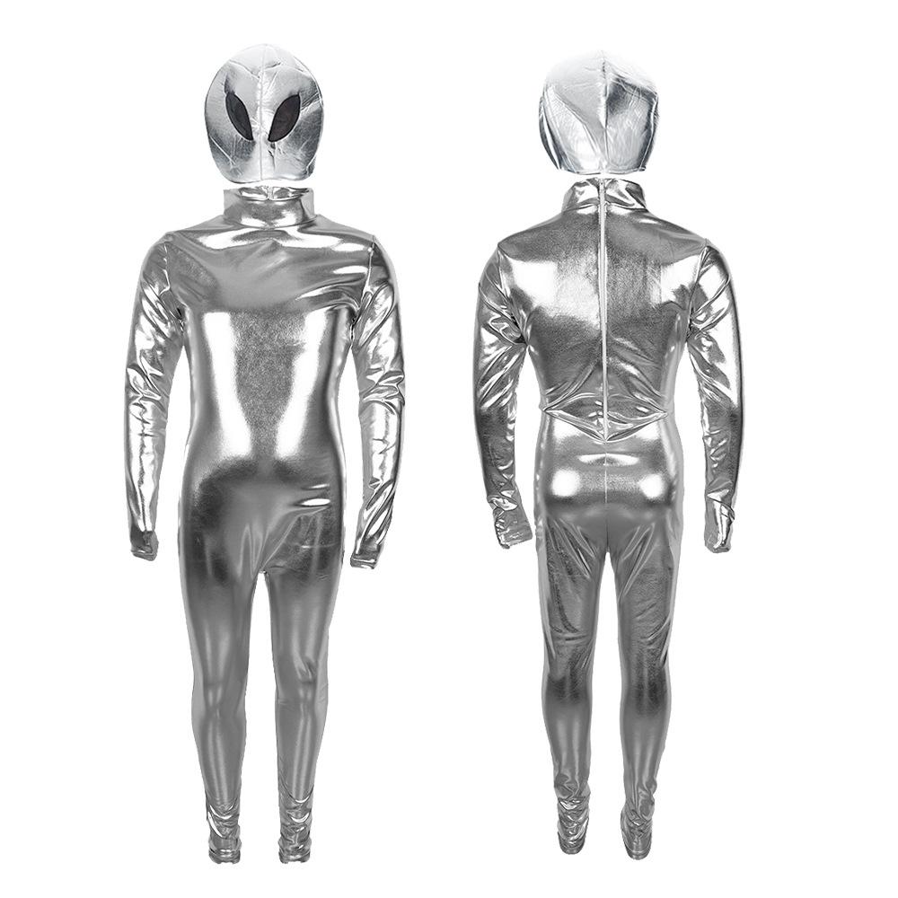 Halloween Children's Alien 5 Gel Coat Full Body Bronzing Glue Tights Bodysuit Stage Performance Costume