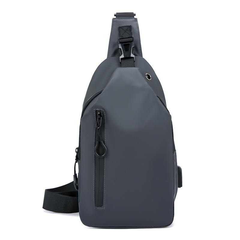 New Men's Chest Bag, Fashionable and Simple Business Shoulder Bag, Outdoor Travel Portable and Casual Crossbody Bag