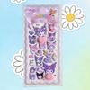 Funny 1/3Pcs Creative Happy Buttocks Stickers Kuromi Melody Soft Pinched Decompression Toy Decals For Phone Notebook Laptop