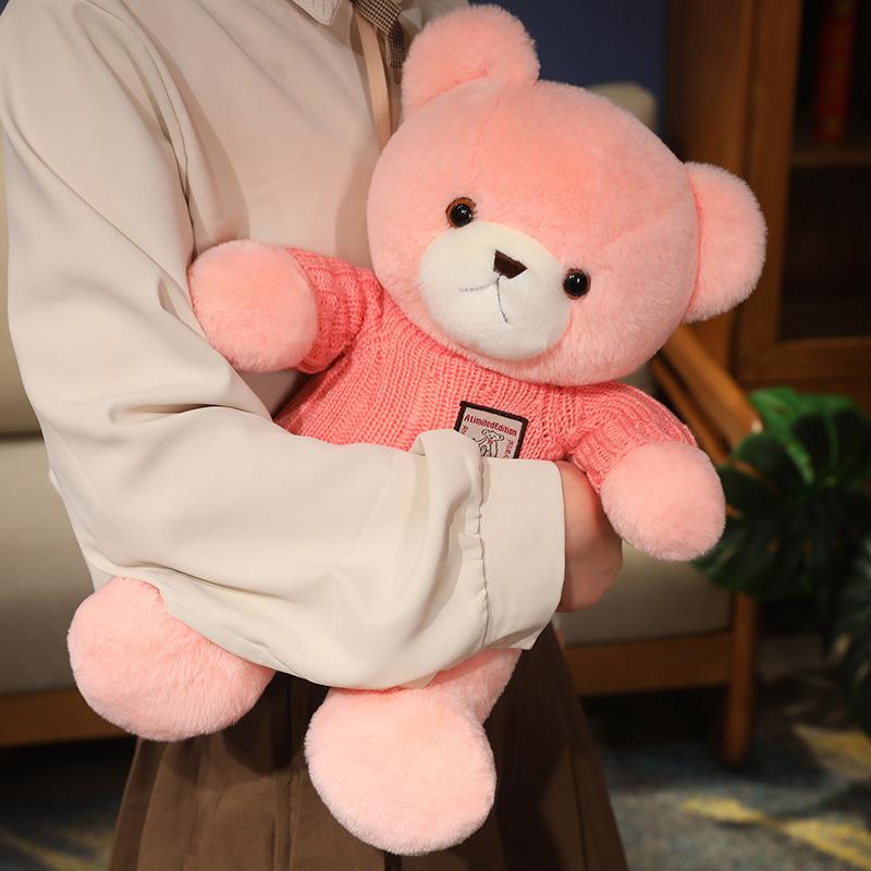 New Teddy Bear Doll Plush Toy Sweater Bear Doll Doll Bear Gifts for Girlfriend's Birthday Gifts