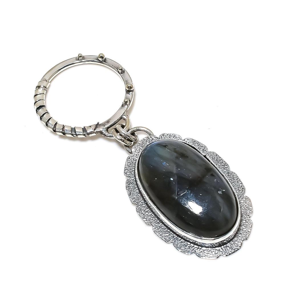 Natural Labradorite Gemstone Silver Pendant In 925 Sterling Silver- Handmade Design, Everyday Wear Jewelry, Unique Pendant Engagement Gifts