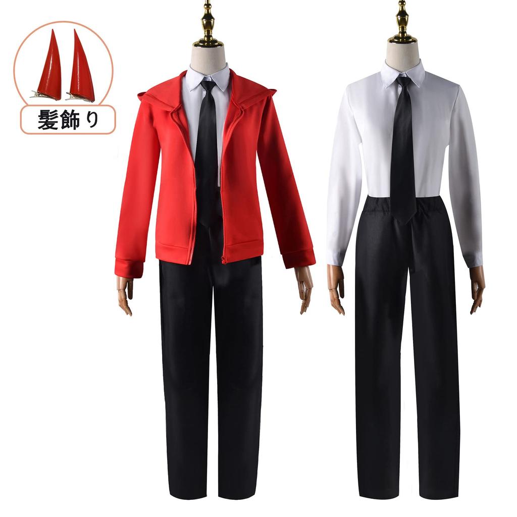 Power Cosplay Chainsaw Man Power Blood Adult Tokyo Public Security Special Division School Costume Power Wig [NOKIJP] Costume, Red, Cosplay, Demon,