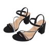 22 Frühling und Sommer neue dicke Sohle Schnalle Fischmaul Strass Premium Freizeit Strand Sandalen