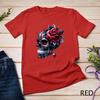 Dark Romance A Skull and Rose Valentine's Design Funny T-Shirt Unisex T-shirt 12