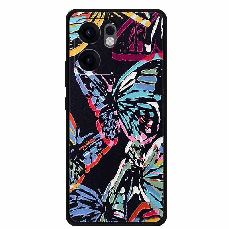 3D Emboss Case For OPPO Reno 14 5G Phone Case Reno14 Coque Flower Shockproof Silicone Soft Back Cover For OPPO Reno 13F 14F Case