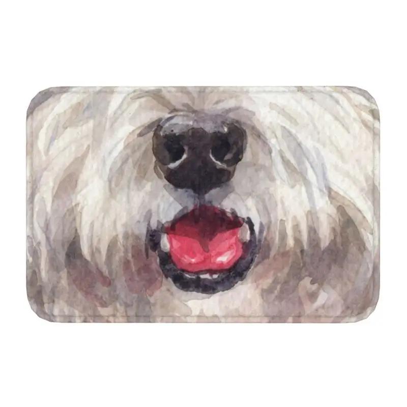Cute West Highland White Terrier Dog Front Door Mat Anti-Slip Outdoor Absorbent Westie Puppy Doormat Garden Entrance Rug Carpe