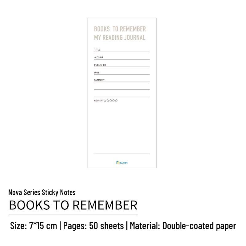 New Star Sticky Notes: Portable Weekly Planner & Study Memo Pads 50 Sheets