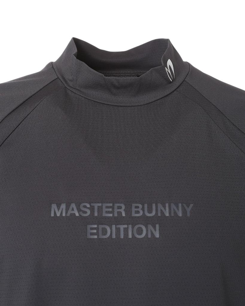 Master Bunny Short Sleeve Mock Neck Shirt Golf Men's (Brand Logo) / / 758-5267901 022_Charcoal